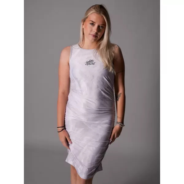  Dámské šaty premium ALTISPORT VOJ/ALW096SAT03 BÍLÁ 
