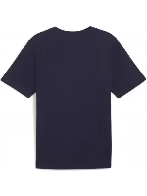 Pánský dres PUMA TEAMRISE LOGO JERSEY COTTON 658705_06 PUMA NAVY/PUMA WHITE