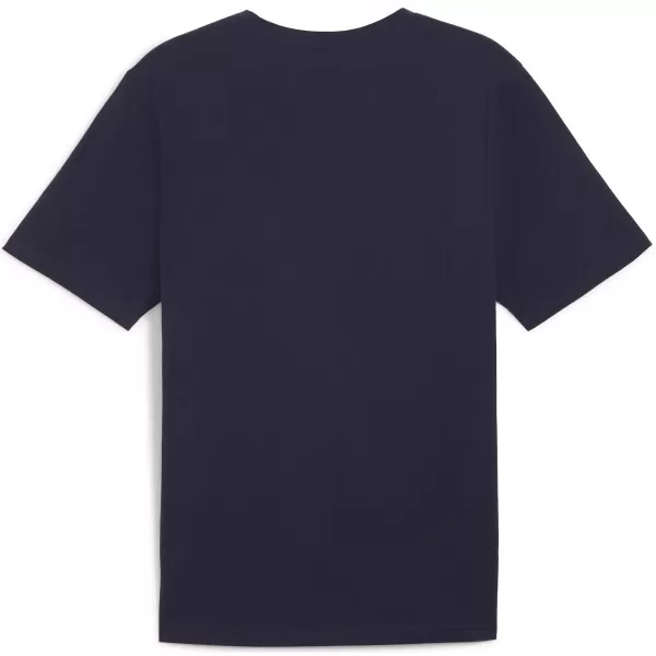  Pánský dres PUMA TEAMRISE LOGO JERSEY COTTON 658705_06 PUMA NAVY/PUMA WHITE 