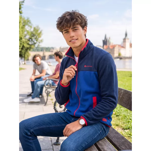  Pánská fleece mikina ALTISPORT GAMEL MODRÁ 
