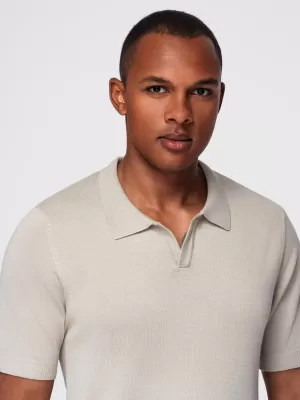 Pánské polo triko OMBRE OM-POSS-0159 LIGHT GREY