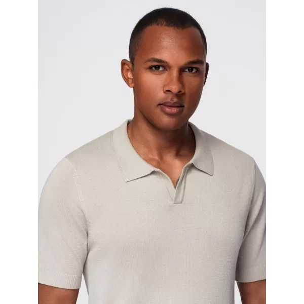  Pánské polo triko OMBRE OM-POSS-0159 LIGHT GREY 