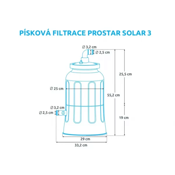  Filtrace bazénová ProStar Solar 3 