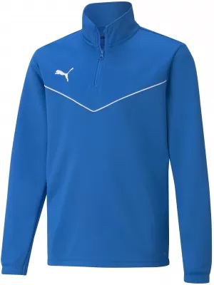 Dětské triko PUMA TEAMRISE 1/4 ZIP TOP JR 657395_02 ELECTRIC BLUE LEMONADE