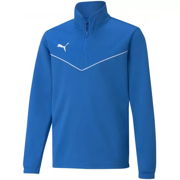  Dětské triko PUMA TEAMRISE 1/4 ZIP TOP JR 657395_02 ELECTRIC BLUE LEMONADE 