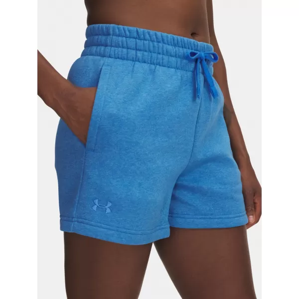  Dámské kraťasy UNDER ARMOUR RIVAL FLEECE SHORT 1382723-402 MODRÁ 