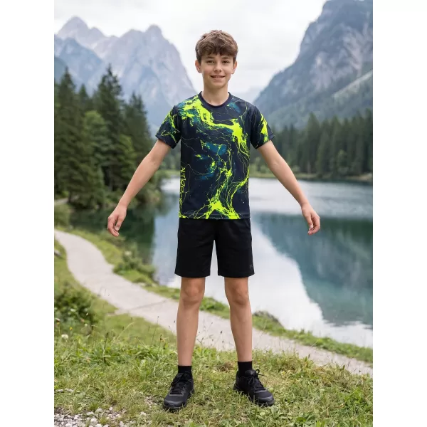  Dětské funkční triko premium ALTISPORT VOJ/ALK071TR01 NAVY-ŽLUTÁ 
