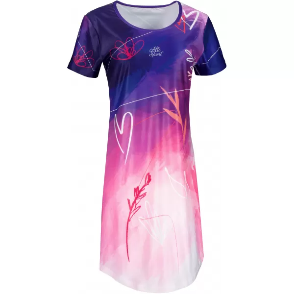  Dámské prodloužené triko/šaty premium ALTISPORT VOJ/ALW083SAT02 FIALOVÁ 
