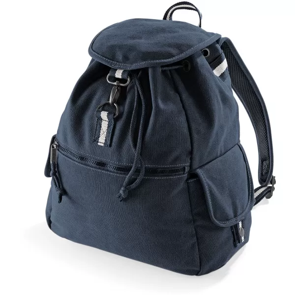  Plátěný vintage batoh Quadra | QD 612 VINTAGE OXFORD NAVY 