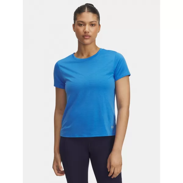  Dámské triko UNDER ARMOUR UA LAUNCH SHORTSLEEVE 1382434-402 MODRÁ 