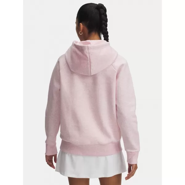  Dámská mikina UNDER ARMOUR UA RIVAL FLEECE HOODIE 1379500-648 RŮŽOVÁ 