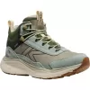 Dámské turistické boty KEEN LEIKI LEATHER MID WP ICEBERG GREEN/BRONZE GREEN