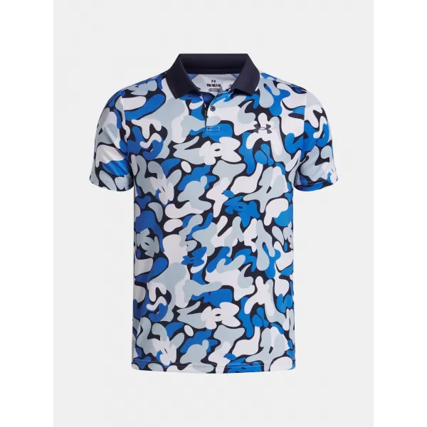  Chlapecké triko UNDER ARMOUR UA MATCHPLAY PRINTED POLO 1377349-412 MODRÁ 