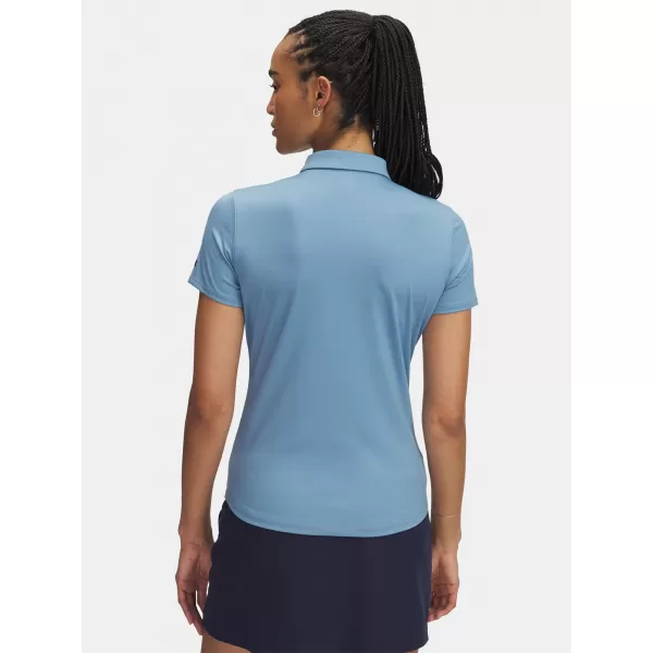  Dámské triko UNDER ARMOUR UA PLAYOFF SS POLO 1383612-418 MODRÁ 