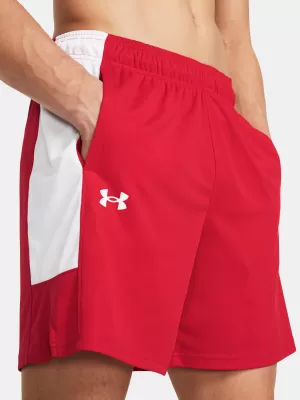 Pánské kraťasy UNDER ARMOUR UA BASELINE SHORT 1383389-600 ČERVENÁ
