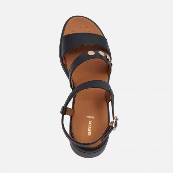  Dámské sandály GEOX MELICONIA G000972 ČERNÁ 