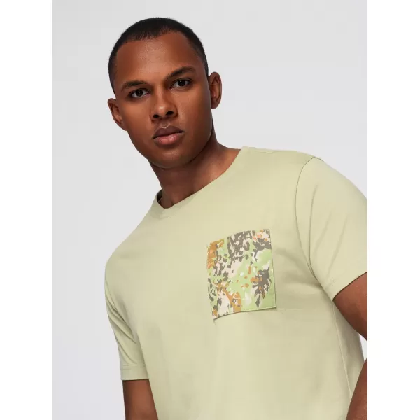  Pánské triko OMBRE OM-TSPT-0227 LIGHT GREY 