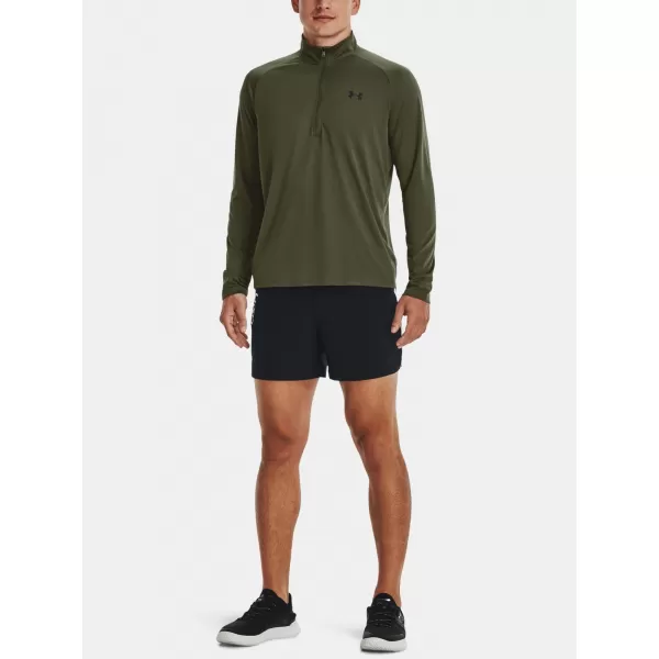 Pánské triko UNDER ARMOUR UA TECH 2.0 1/2 ZIP 1328495-392 ZELENÁ 