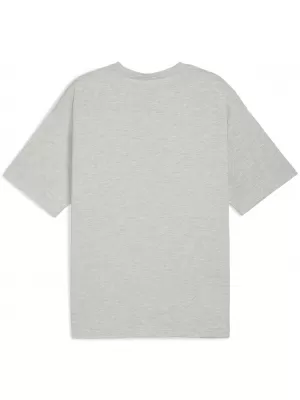 Pánské triko PUMA M GRAPHIC OVERSIZE TEE 52762604 LIGHT GRAY HEATHER