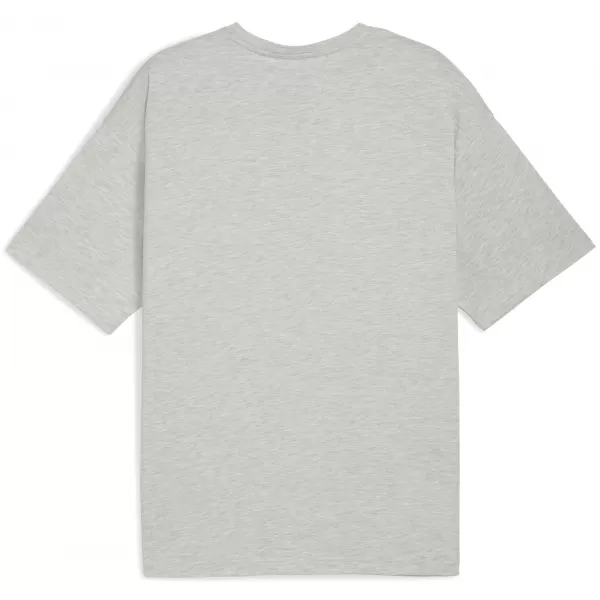  Pánské triko PUMA M GRAPHIC OVERSIZE TEE 52762604 LIGHT GRAY HEATHER 