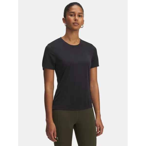  Dámské triko UNDER ARMOUR UA LAUNCH JACQUARD SS 6005096-004 ČERNÁ 