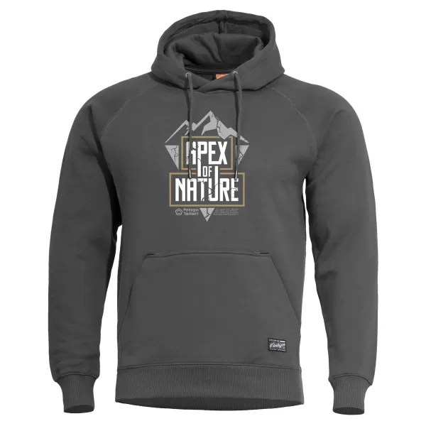  Mikina PENTAGON PHAETON HOOD SWEATER APEX OF NATURE  K09021 CINDER GREY 