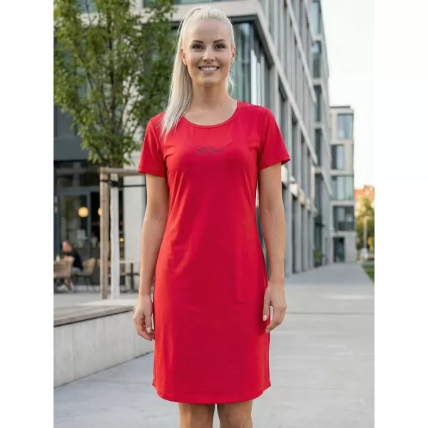  Dámské prodloužené triko/šaty premium ALTISPORT VOJ/ALW075SAT02 BRIGHT-RED 