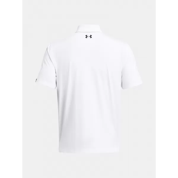  Pánské triko UNDER ARMOUR UA T2G POLO LB 1383255-100 BÍLÁ 