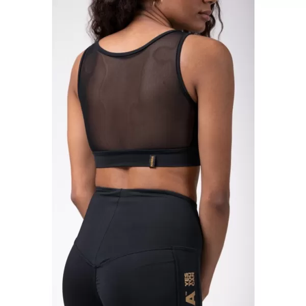  NEBBIA Gold Mesh mini top 830 BLACK 