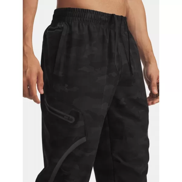  Pánské sportovní kalhoty UNDER ARMOUR UA UNSTOPPABLE CARGO PANT 1390256-003 ČERNÁ 
