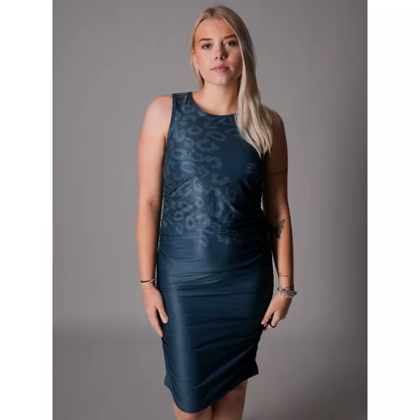  Dámské šaty premium ALTISPORT VOJ/ALW047SAT03 MODRÁ 