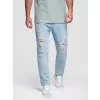 Pánské kalhoty OMBRE OM-PADP-0250 LIGHT BLUE