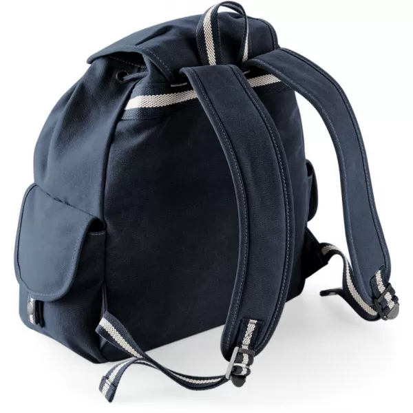  Plátěný vintage batoh Quadra | QD 612 VINTAGE OXFORD NAVY 