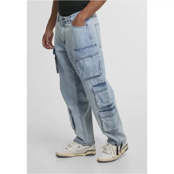  Pánské kalhoty URBAN CLASSICS TB7322 NEW LIGHT BLUE WASHED 