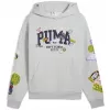 Pánská mikina PUMA HOOPERHOTLINE PULLOVER HOODIE 63282703 LIGHT GRAY HEATHER