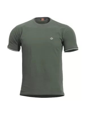 Triko PENTAGON LEVANTES CREWNECK STRIPES K09026 CAMO GREEN