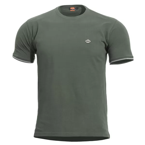  Triko PENTAGON LEVANTES CREWNECK STRIPES K09026 CAMO GREEN 
