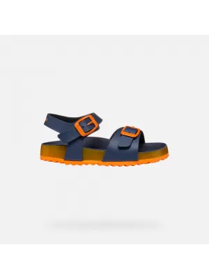 Chlapecké sandály GEOX GHITA J558LC0003WC0659 TMAVĚ MODRÁ