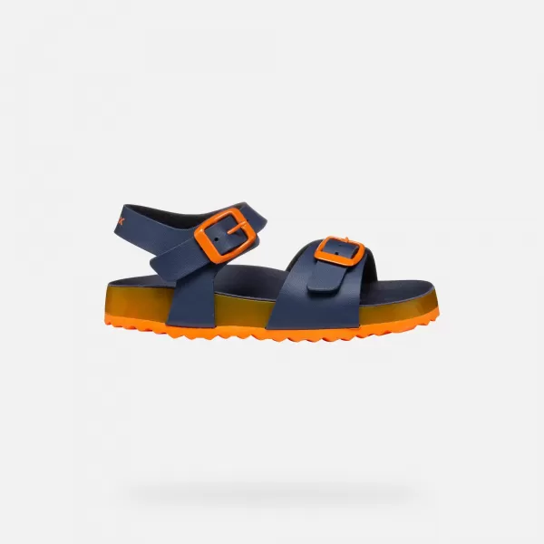  Chlapecké sandály GEOX GHITA J558LC0003WC0659 TMAVĚ MODRÁ 