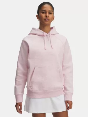 Dámská mikina UNDER ARMOUR UA RIVAL FLEECE HOODIE 1379500-648 RŮŽOVÁ