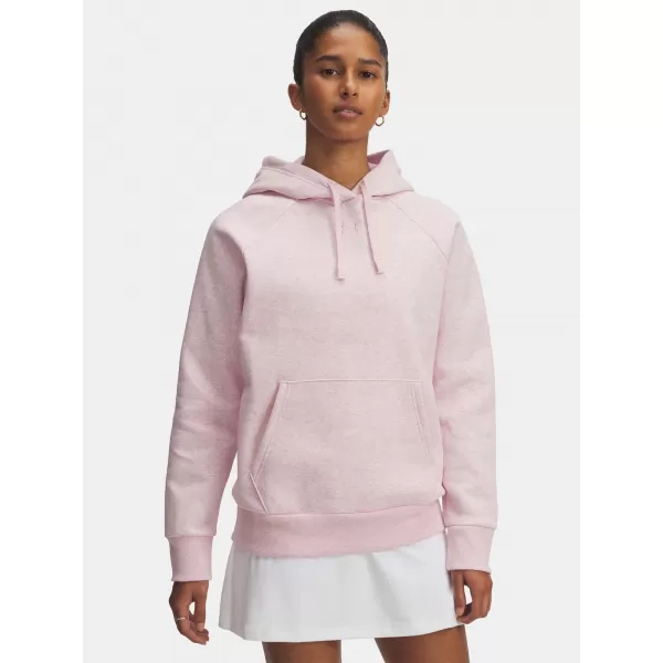  Dámská mikina UNDER ARMOUR UA RIVAL FLEECE HOODIE 1379500-648 RŮŽOVÁ 