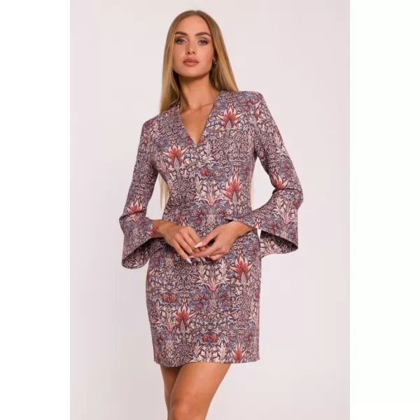  Dámské šaty MOE M877 PURPLE 
