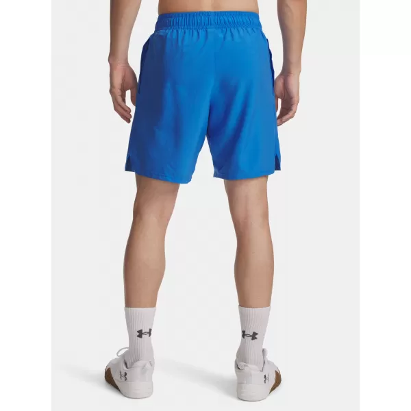  Pánské kraťasy UNDER ARMOUR UA TECH WOVEN WORDMARK SHORT 1383356-402 MODRÁ 