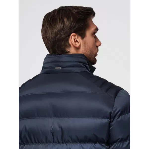  Pánská bunda OMBRE OM-JALP-0218 DARK BLUE 
