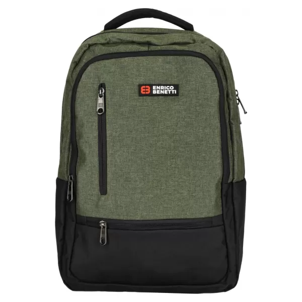  Batoh ENRICO BENETTI HAMBURG 15 NOTEBOOK BACKPACK OLIVE 