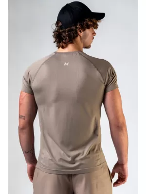 NEBBIA Seamless tričko s krátkým rukávem POWER 900 LIGHT BROWN ASH