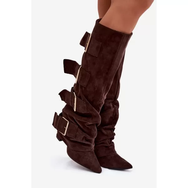  Dámské kozačky BOTO ISAVELLE 40940 BROWN 