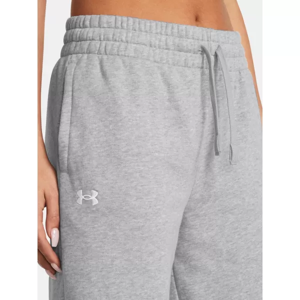  Dámské sportovní kalhoty UNDER ARMOUR UA RIVAL FLC STRAIGHT PANT 1381847-011 ŠEDÁ 