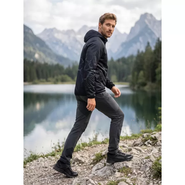  Pánská softshellová bunda premium ALTISPORT VOJ/ALM129JACK01 ČERNOŠEDÁ 