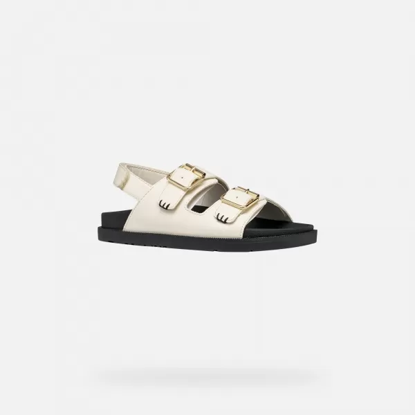  Dívčí sandály GEOX SANDAL FOAMMENTERA J65P0A000BCC1058 SMETANOVÁ 